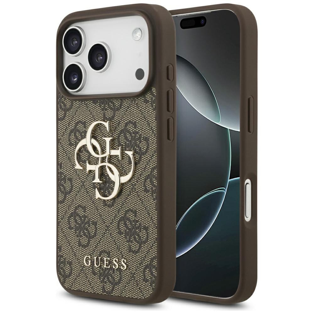 Калъф за iPhone 17 Pro Max - Guess Hardcase 4G Big Logo (GUHCP17X4GMGMGBR) - Кафяв