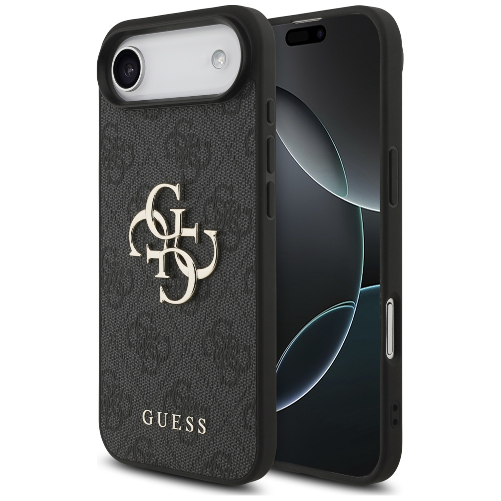 Калъф за iPhone 17 Air - Guess Hardcase 4G Big Logo (GUHCP17M4GMGGR) - Черен