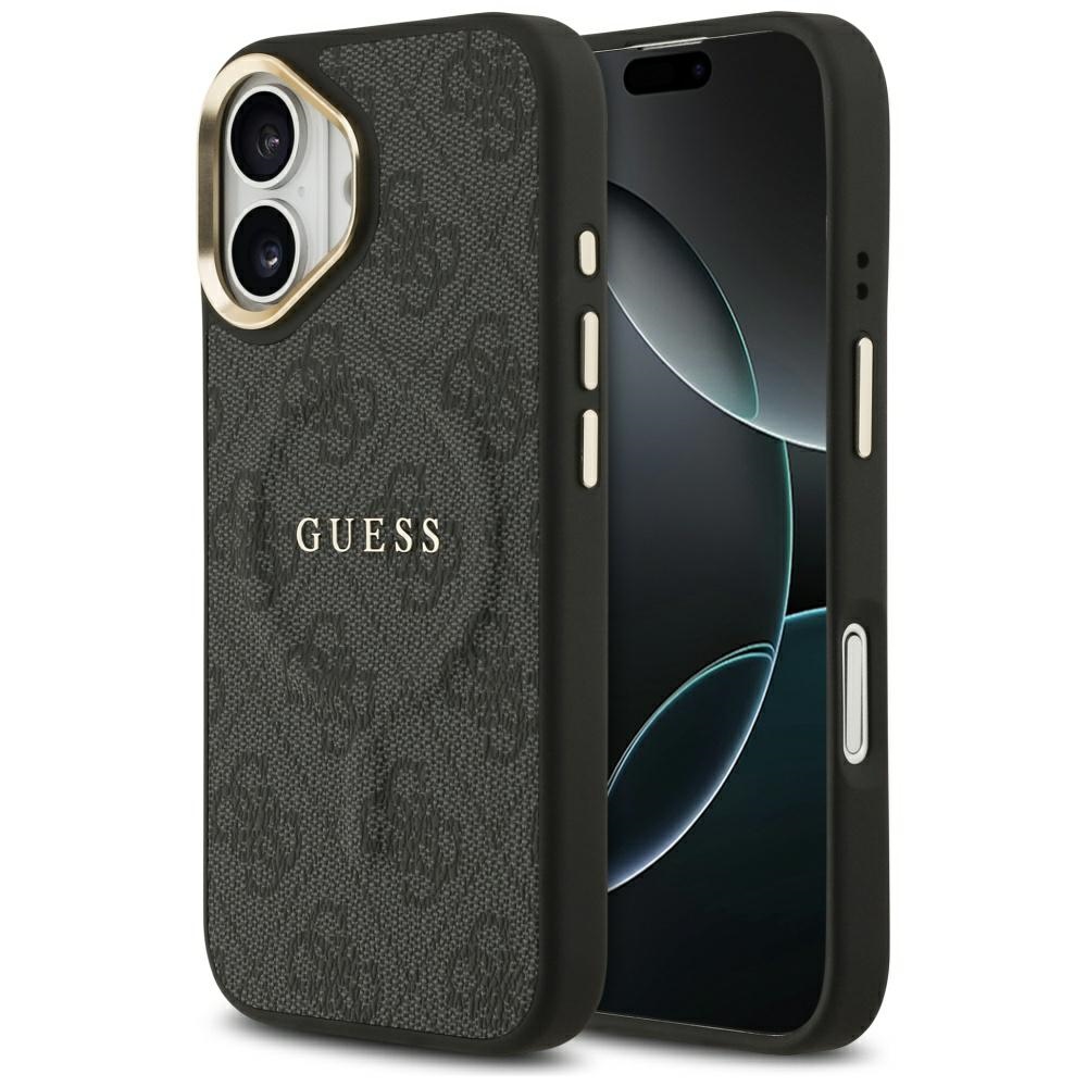 Калъф за iPhone 17 - Guess Hardcase 4G Classic MagSafe (GUHMP17SP4MSEGCK) - Черен
