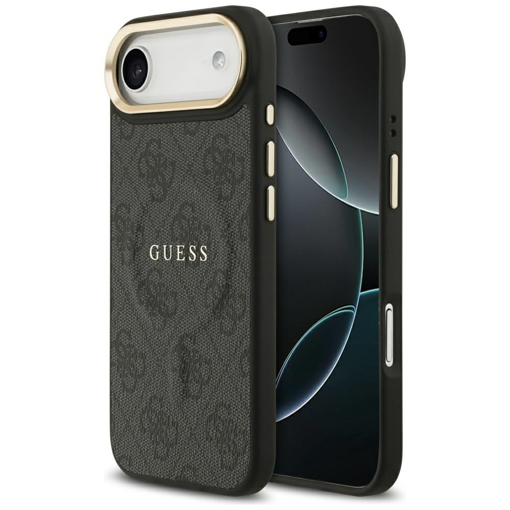 Калъф за iPhone 17 Air - Guess Hardcase 4G Classic MagSafe (GUHMP17MP4MSEGCK) - Черен