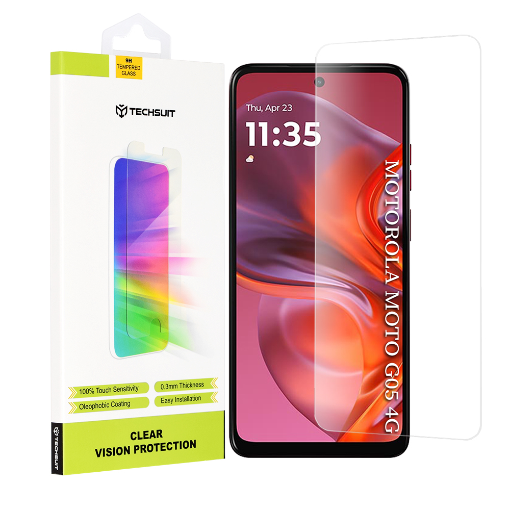 Капак за Motorola Moto G05 / E15 - Techsuit Прозрачен Vision Glass - Прозрачен