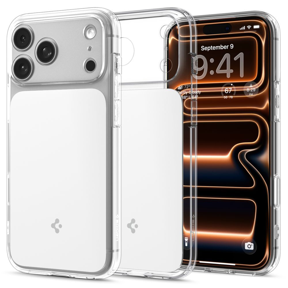 Калъф за iPhone 17 Pro Max - Spigen Ultra Hybrid T MagSafe (ACS10280) - Прозрачен/Бял