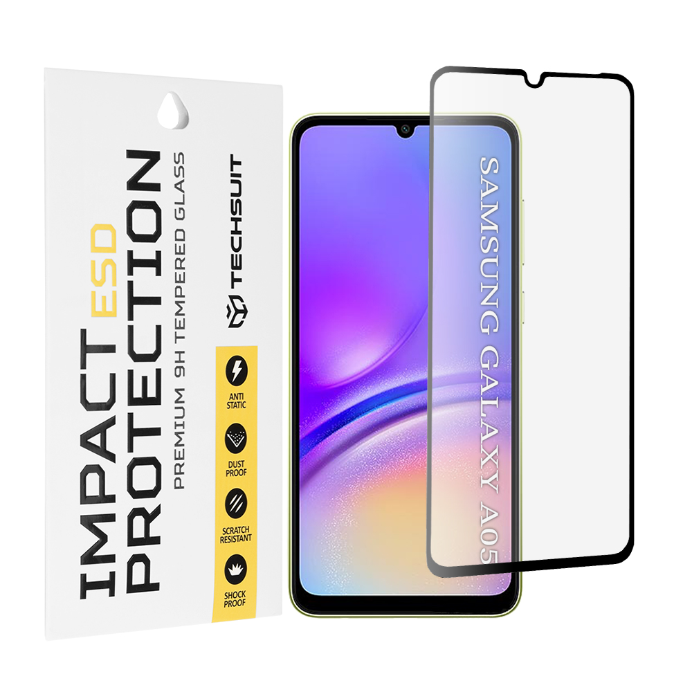 Капак за Samsung Galaxy A05 - Techsuit ESD Glass - Черен