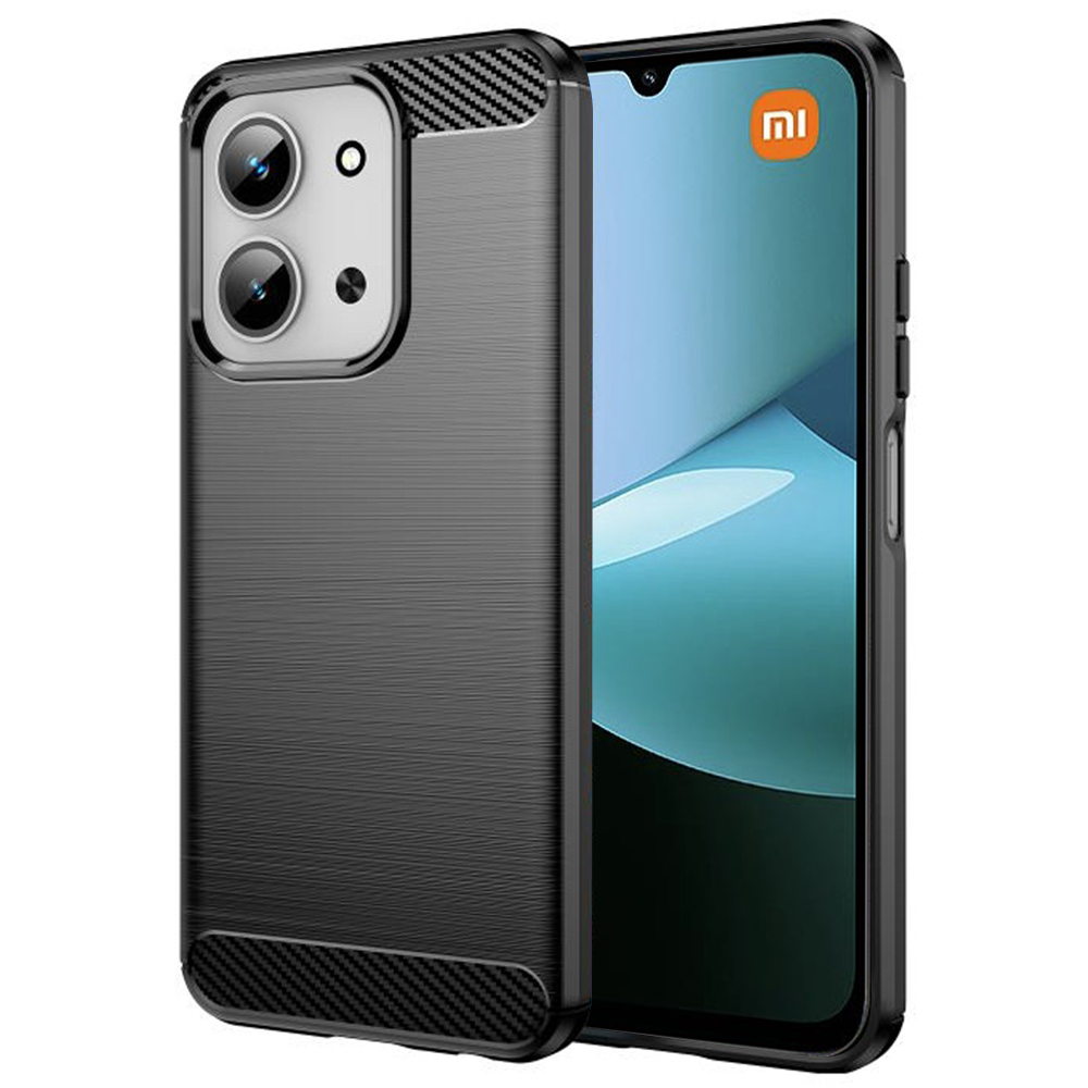 Калъф за Xiaomi Redmi 15C 4G / Redmi 15C 5G / Poco C85 4G - Techsuit Carbon Silicone - Черен