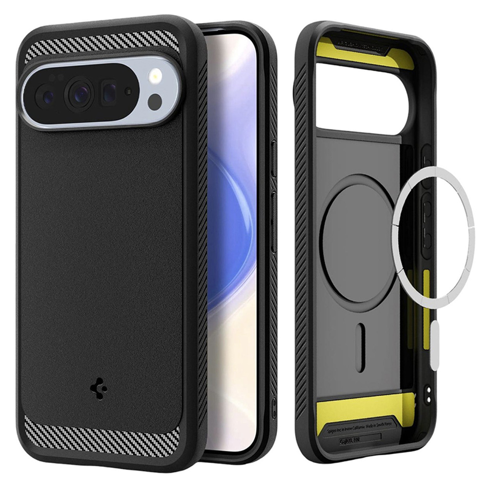 Калъф за Google Pixel 10 Pro XL - Spigen Rugged Armor MagSafe (ACS09721) - Черен мат