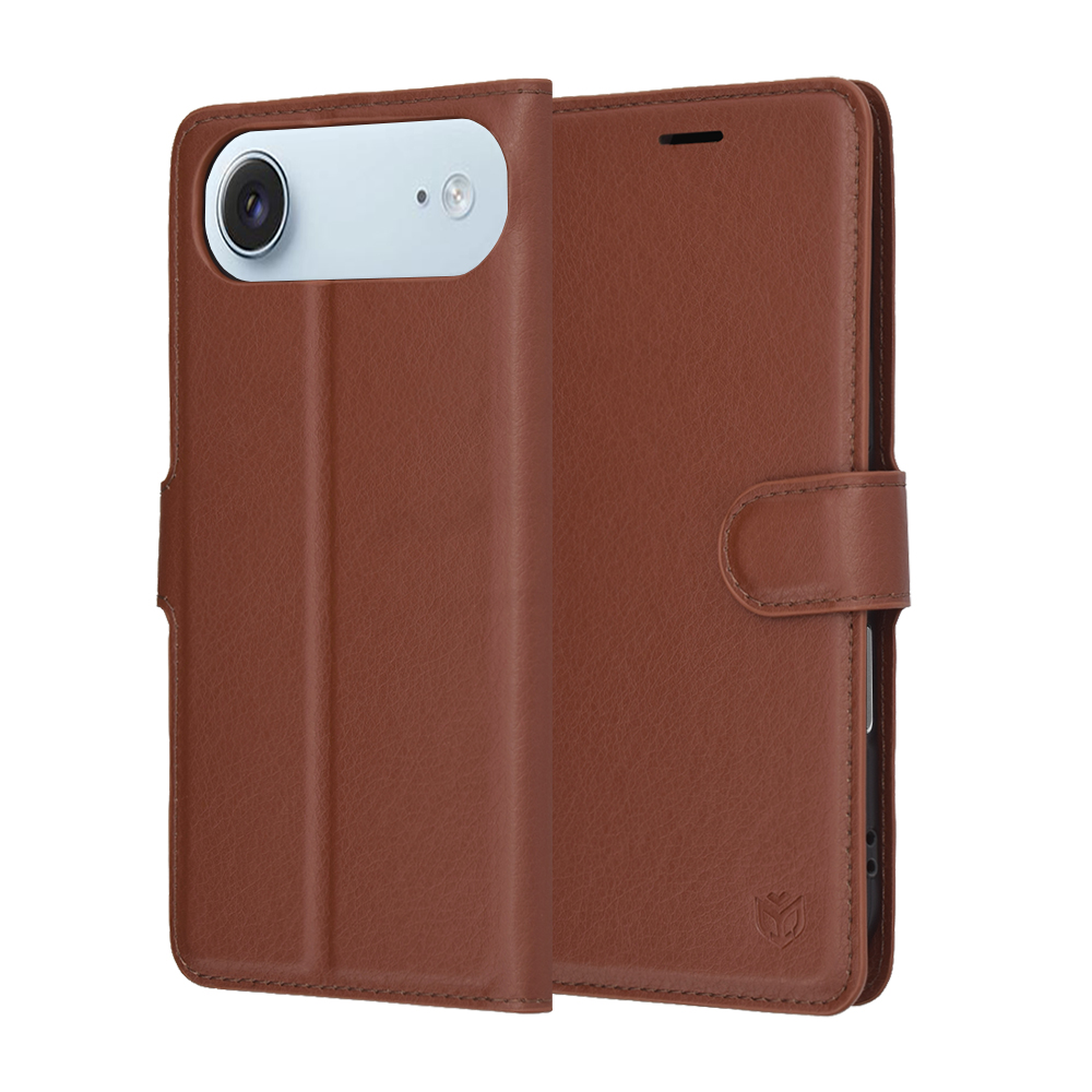 Калъф за iPhone 17 Air - Techsuit Leather Folio - Кафяв