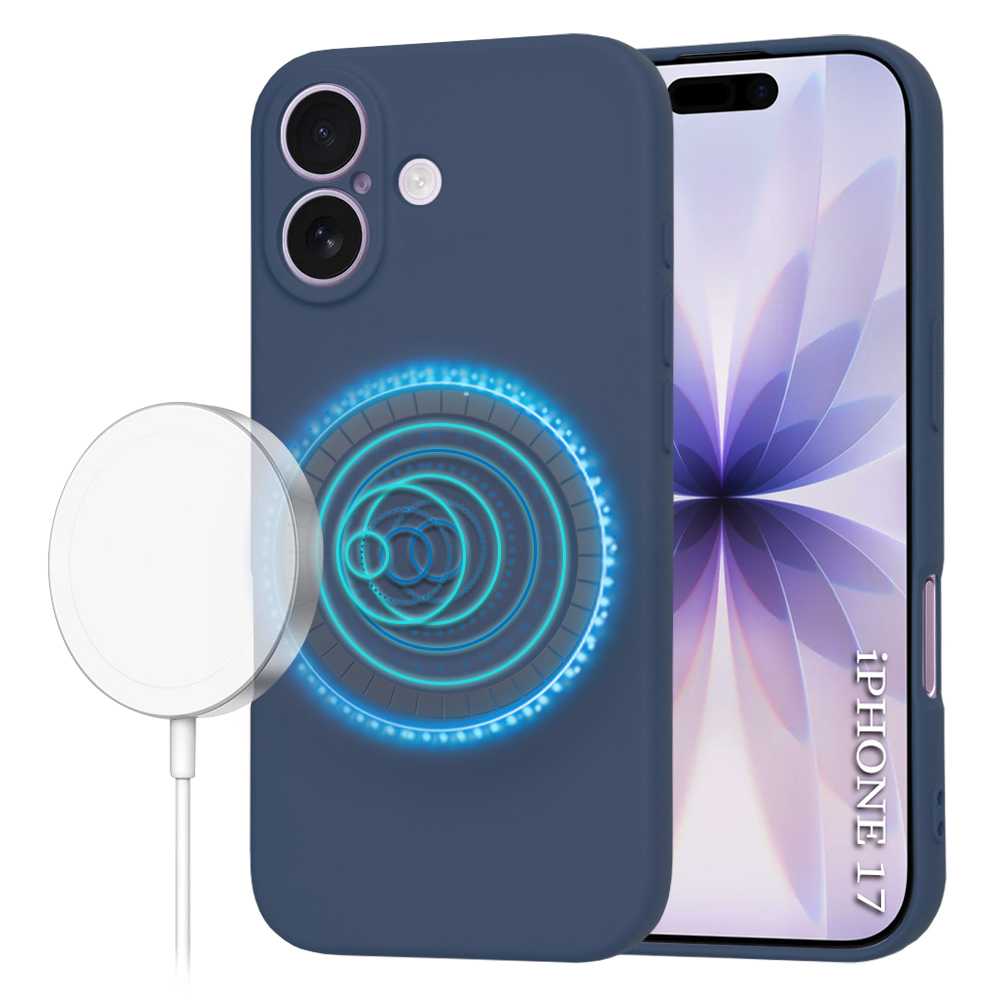 Калъф за iPhone 17 - Techsuit SoftFlex MagSafe - Тъмносин Син