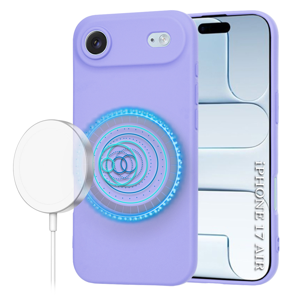 Калъф за iPhone 17 Air - Techsuit SoftFlex MagSafe - светло лилав