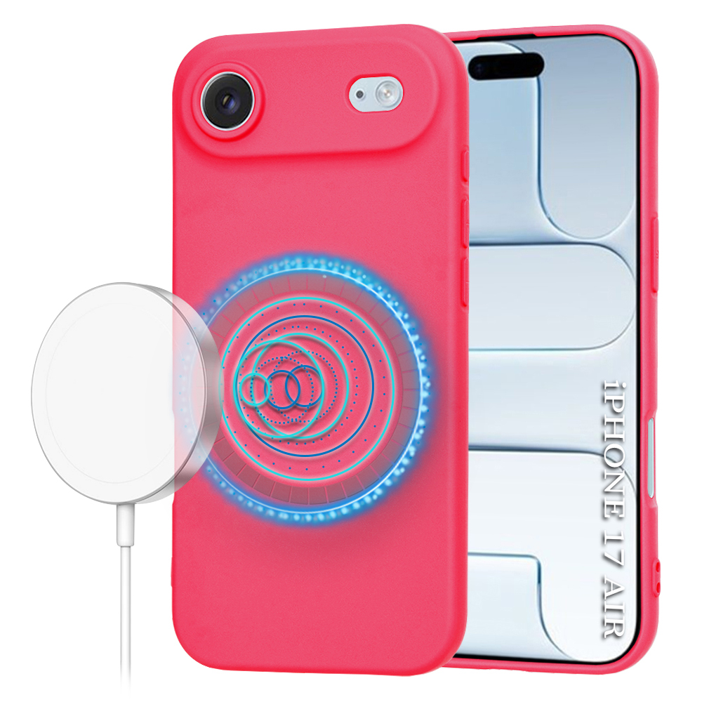 Калъф за iPhone 17 Air - Techsuit SoftFlex MagSafe - Hot Розов