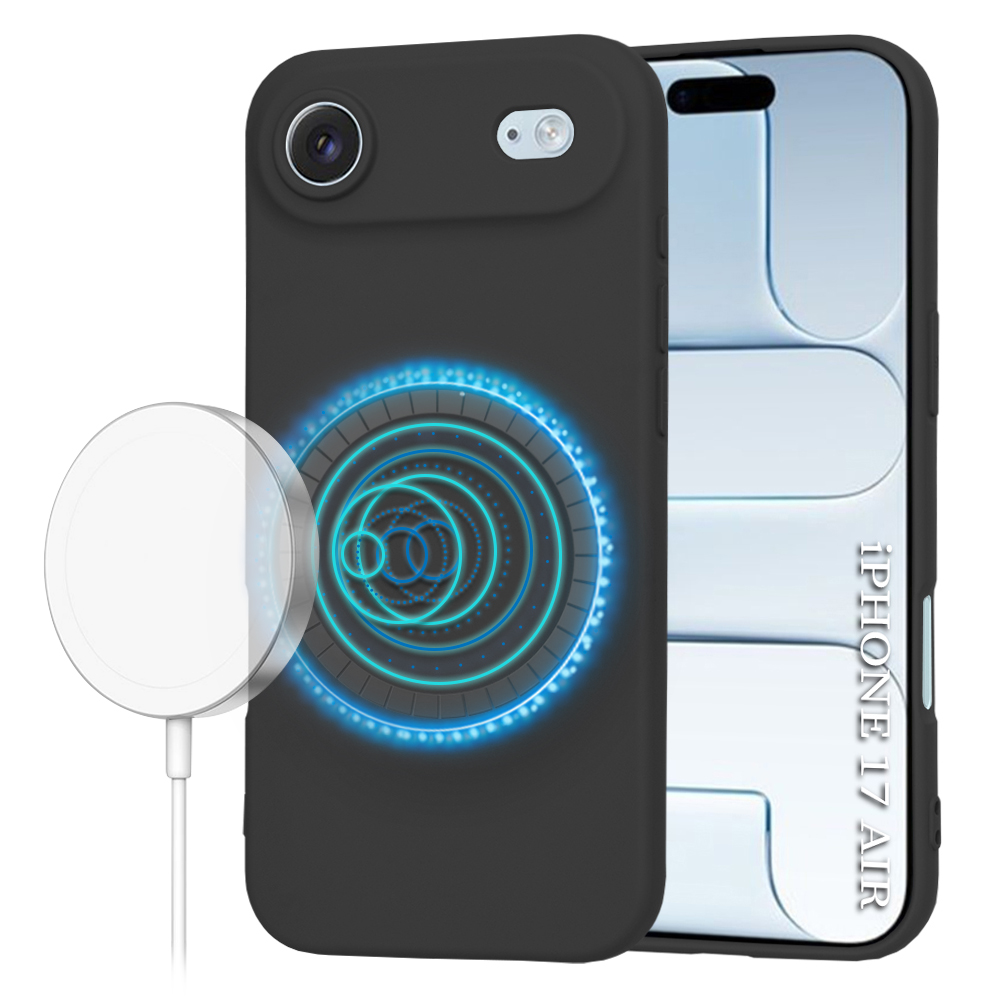 Калъф за iPhone 17 Air - Techsuit SoftFlex MagSafe - Черен