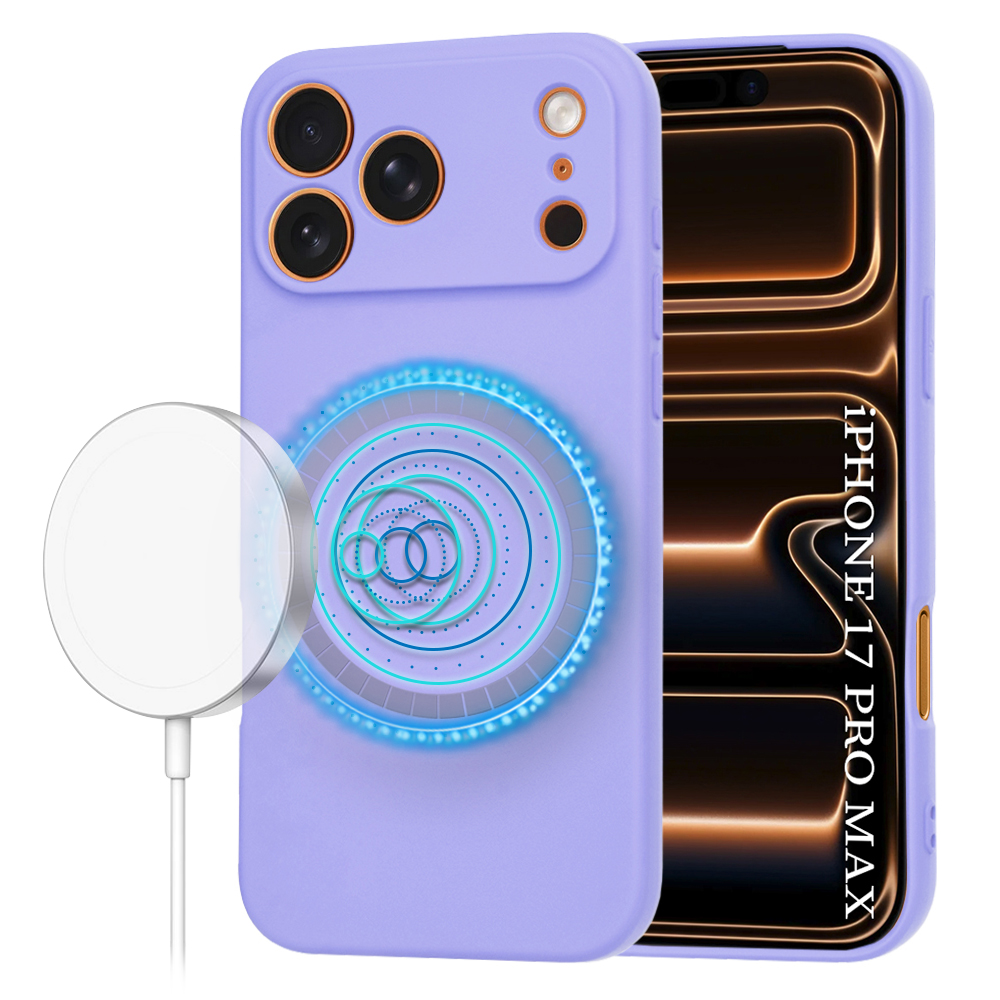Калъф за iPhone 17 Pro Max - Techsuit SoftFlex MagSafe - Светло лилав