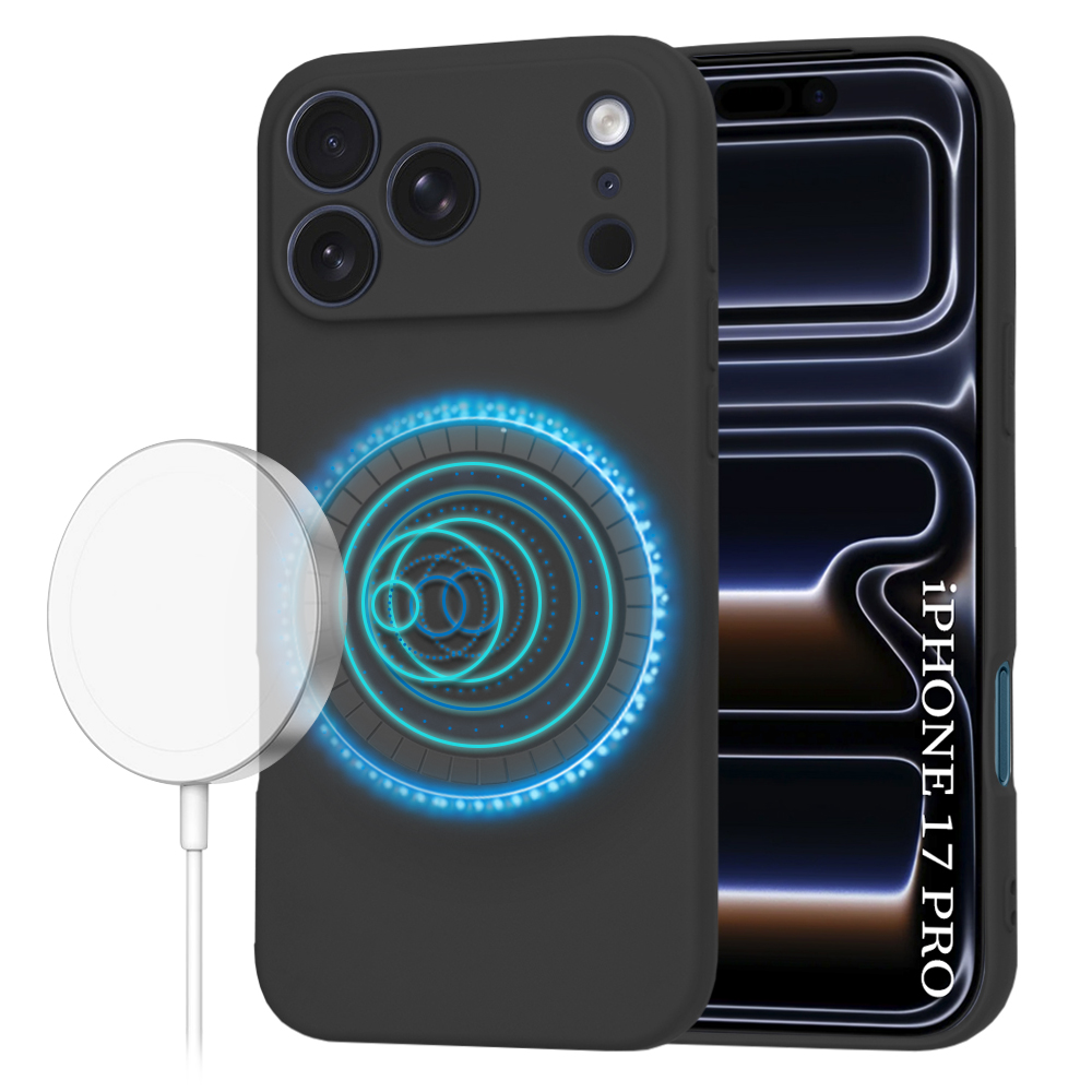 Калъф за iPhone 17 Pro - Techsuit SoftFlex MagSafe - Черен