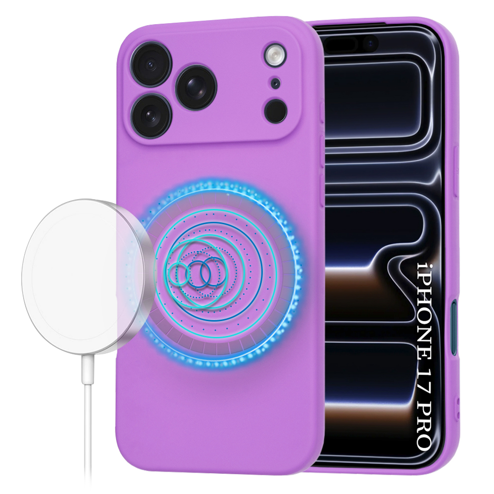 Калъф за iPhone 17 Pro - Techsuit SoftFlex MagSafe - Лилав