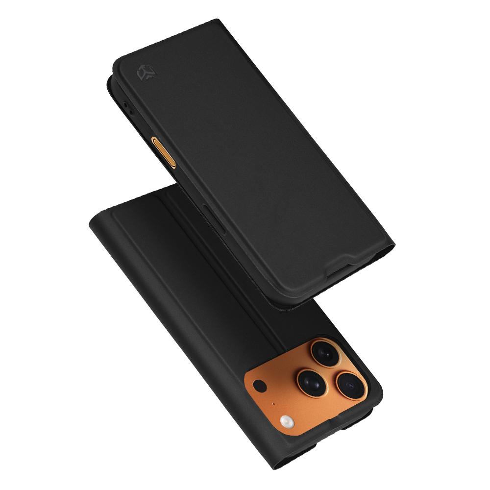 Калъф за iPhone 17 Pro Max - Techsuit Magskin Book - Черен