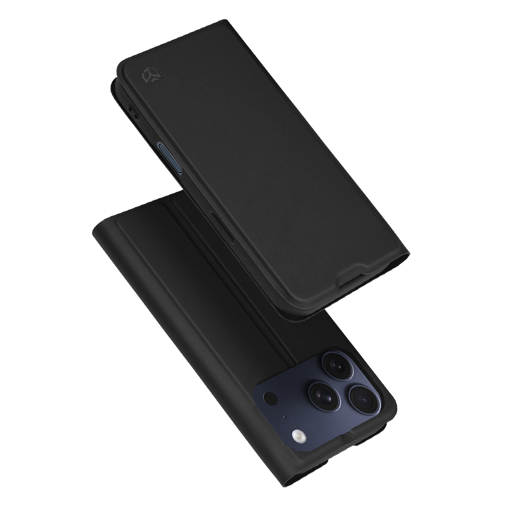Калъф за iPhone 17 Pro - Techsuit Magskin Book - Черен