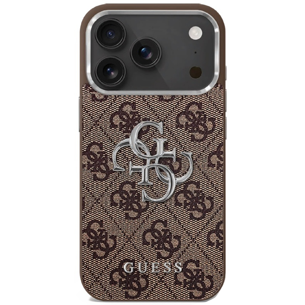 Калъф за iPhone 17 - Guess Hardcase Big 4G Classic Classic Logo - Кафяв