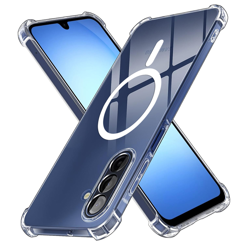 Калъф за Samsung Galaxy Galaxy A17 5G / A17 4G - Techsuit Удароустойчив Прозрачен Силиконов MagSafe - Прозрачен