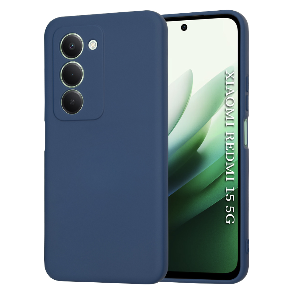 Калъф за Xiaomi Redmi 15 4G / Redmi 15 5G - Techsuit SoftFlex - Тъмносин Син