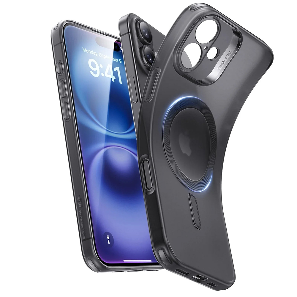 Калъф за iPhone 16 - ESR Zero HaloLock - Frosted Черен