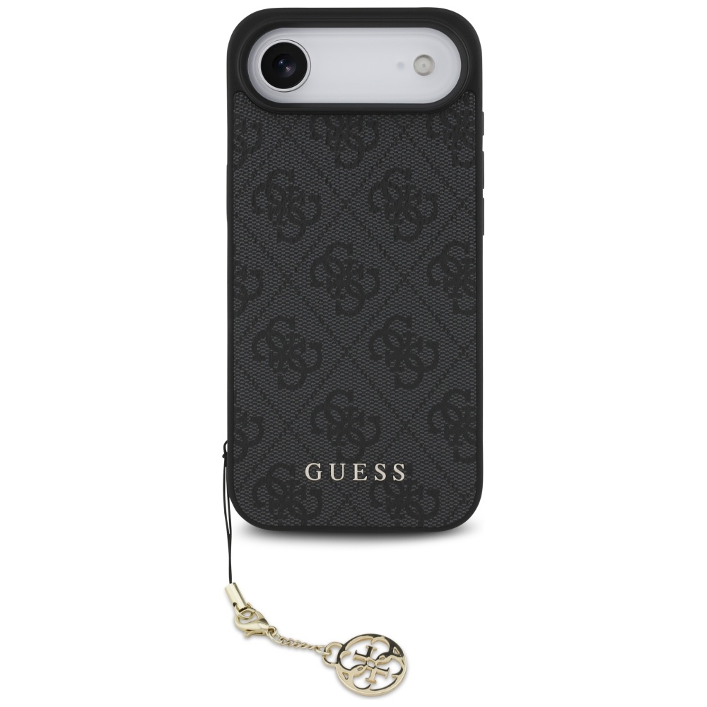 Калъф за iPhone 17 Air - Guess Hardcase 4G Charm Cradle MagSafe (GUHMP17MGF4GCK) - Черен