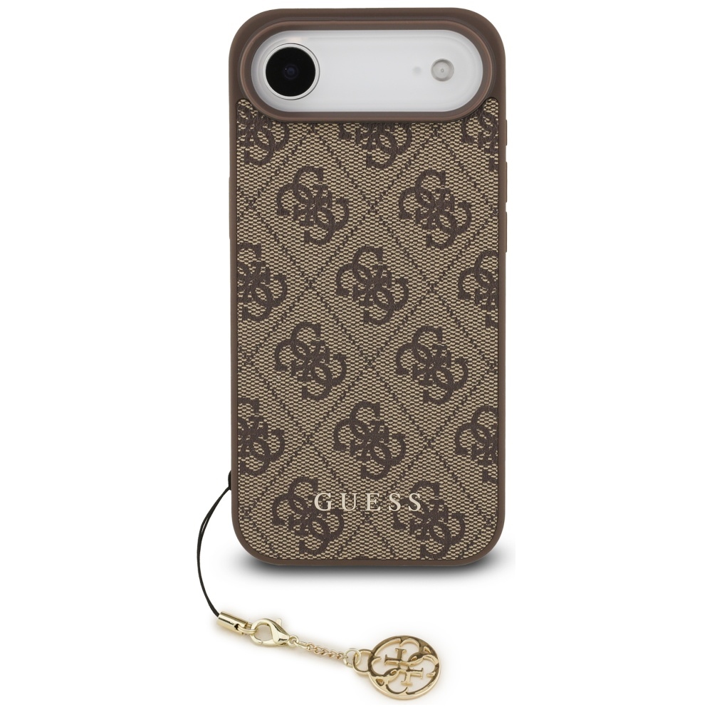 Калъф за iPhone 17 Air - Guess Hardcase 4G Charm Cradle MagSafe (GUHMP17MGF4GCW) - Кафяв