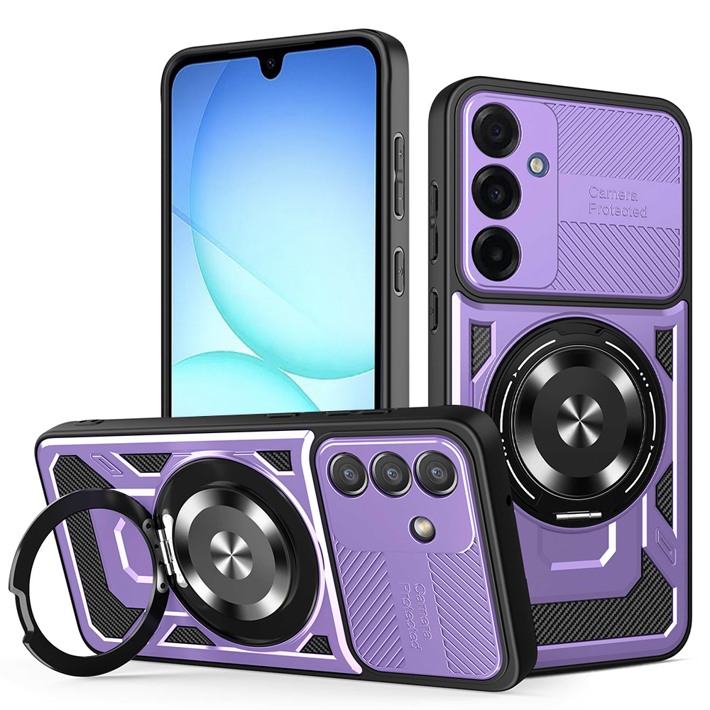 Калъф за Samsung Galaxy A17 5G / A17 4G / M17 / F17 - Techsuit RuggedCam - Лилав