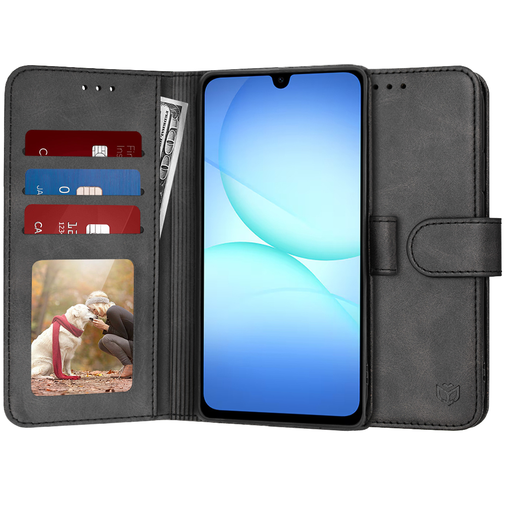 Калъф за Samsung Galaxy A17 5G / A17 4G / M17 / F17 - Techsuit Diary Book - Черен