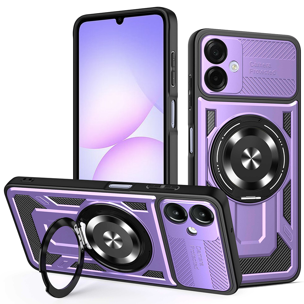 Калъф за Samsung Galaxy A07 4G - Techsuit RuggedCam - Лилав