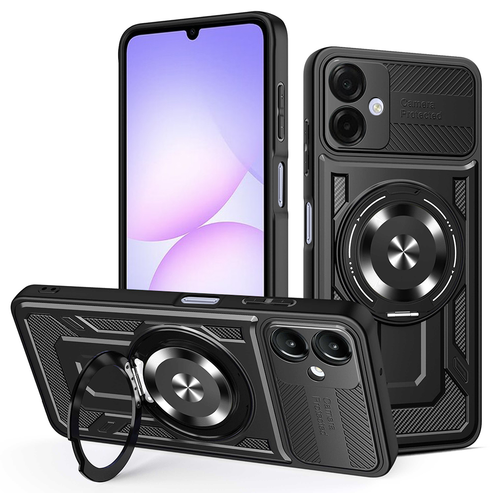 Калъф за Samsung Galaxy A07 4G - Techsuit RuggedCam - Черен