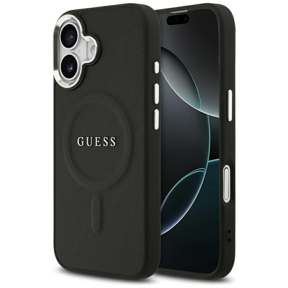 Калъф за iPhone 17 - Guess Hardcase Classic Logo MagSafe (GUHMP17SPSAREGSK) - Черен