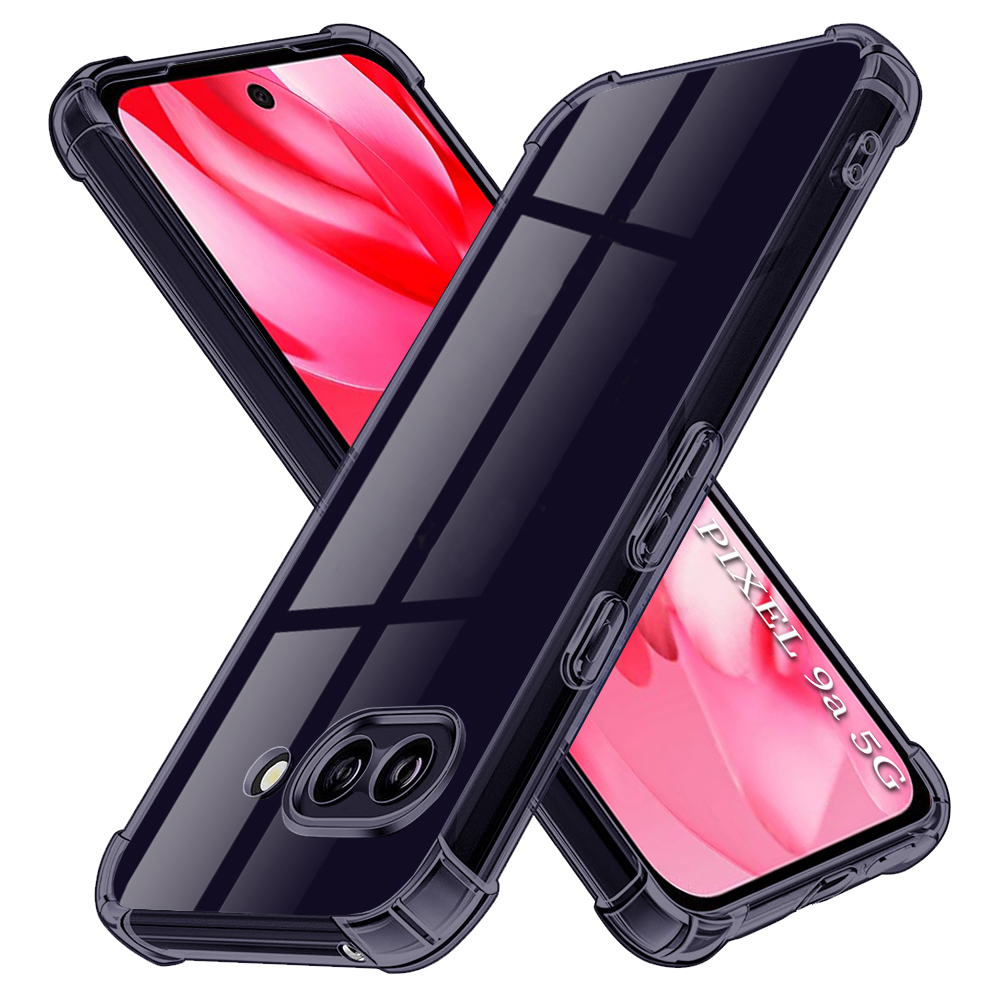 Калъф за Google Pixel 9a - Techsuit Shockproof Прозрачен Silicone - Smoke Черен