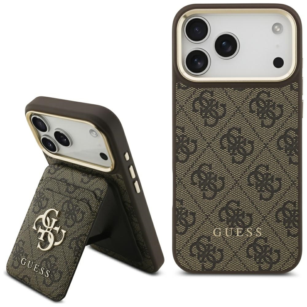 Калъф за iPhone 17 Pro Max - Guess Cardslot 4G MagSafe (GUBPHCPCP17XP4SM4MC4MCW) - Кафяв