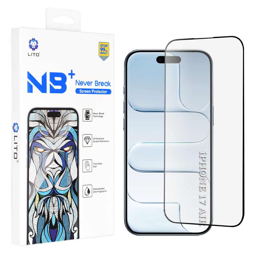 Калъф за iPhone 17 Air - Lito NB Screen Protector - Черен