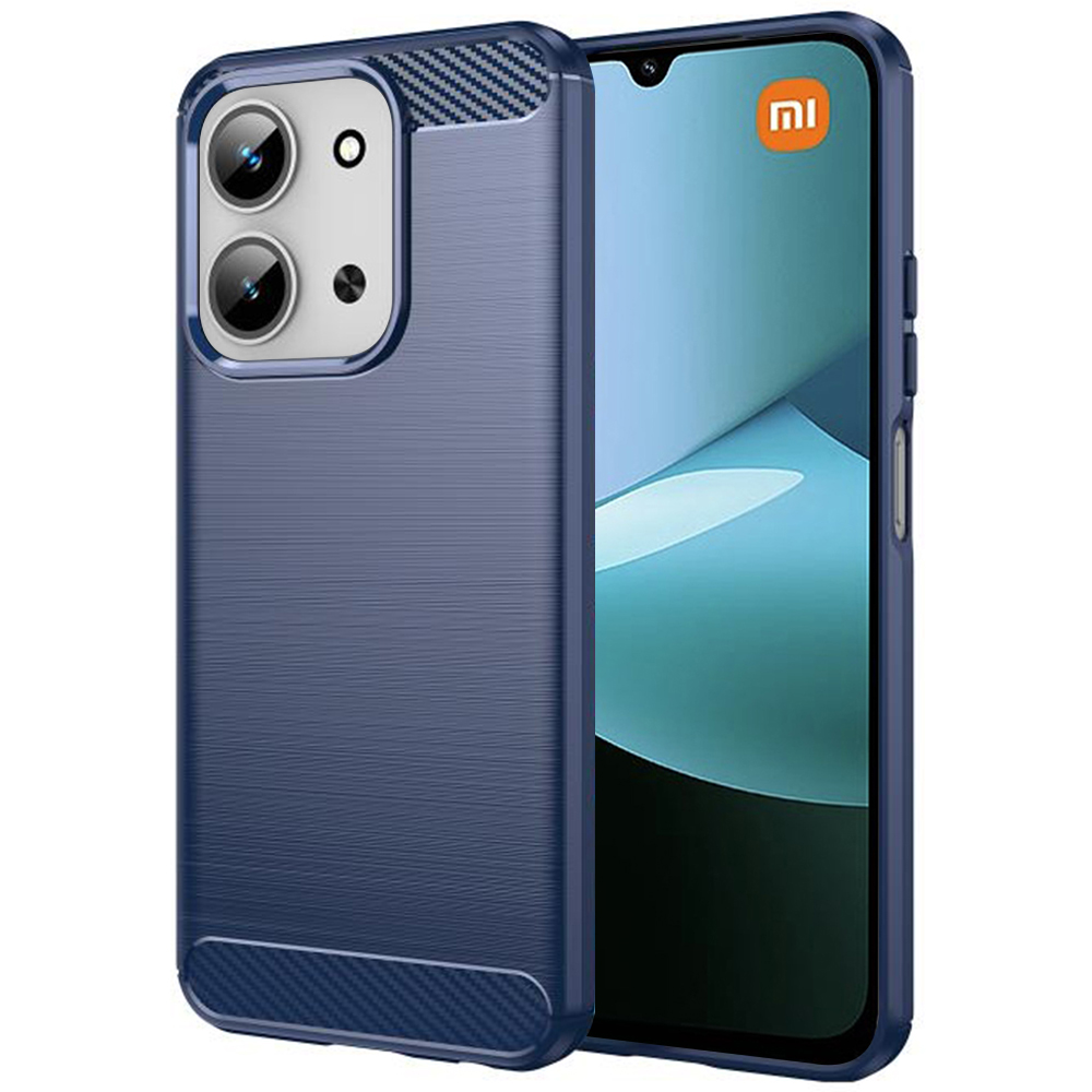 Калъф за Xiaomi Redmi 15C 4G / Redmi 15C 5G / Poco C85 4G - Techsuit Carbon Silicone - Син