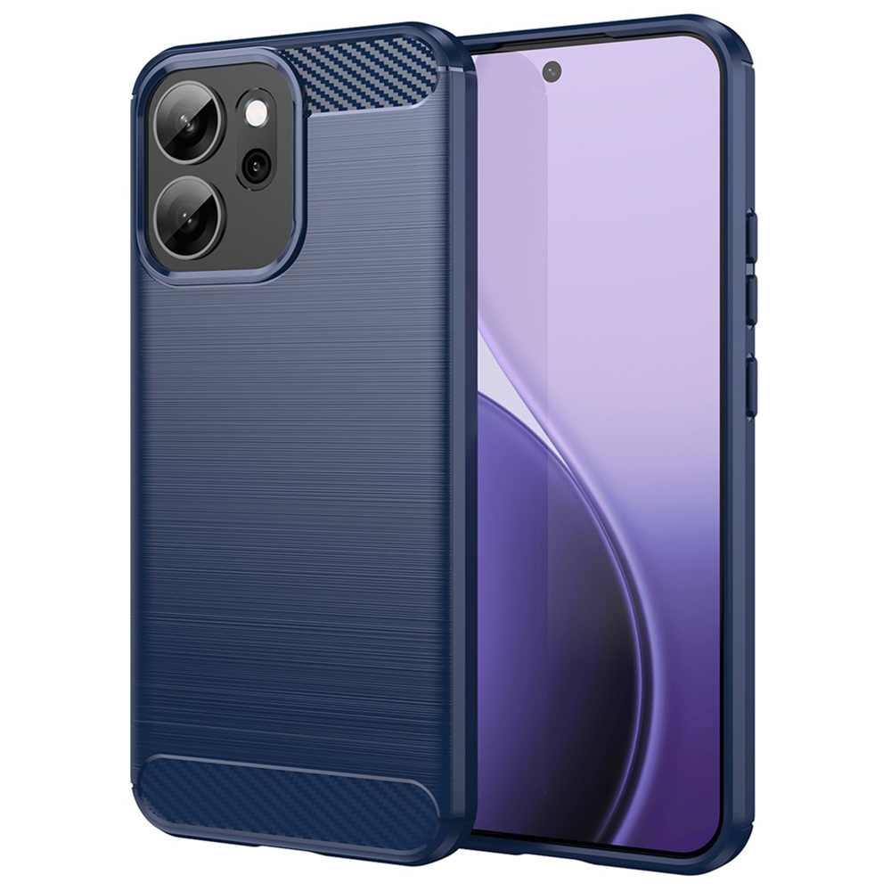 Калъф за Oppo Reno14 F / Reno14 FS 5G - Techsuit Carbon Silicone - Син