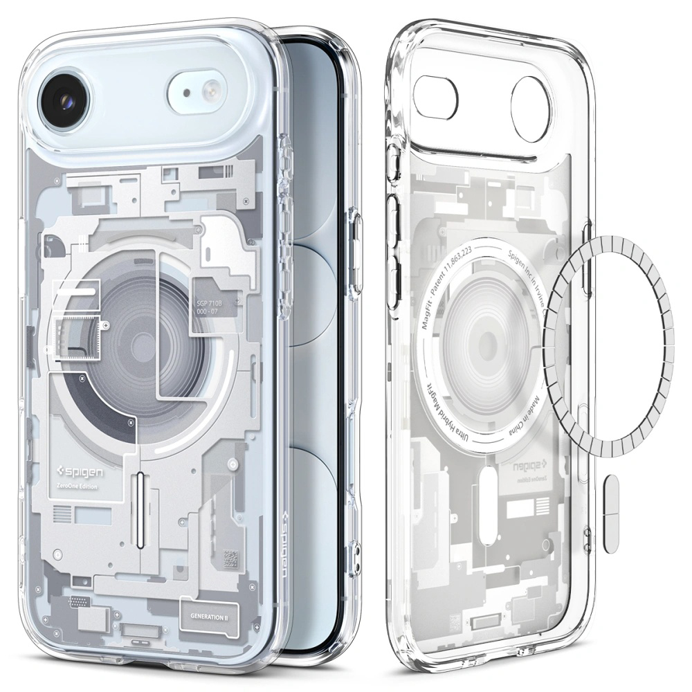 Калъф за iPhone 17 Air - Spigen Ultra Hybrid Zero One MagSafe (ACS10318) - Бял