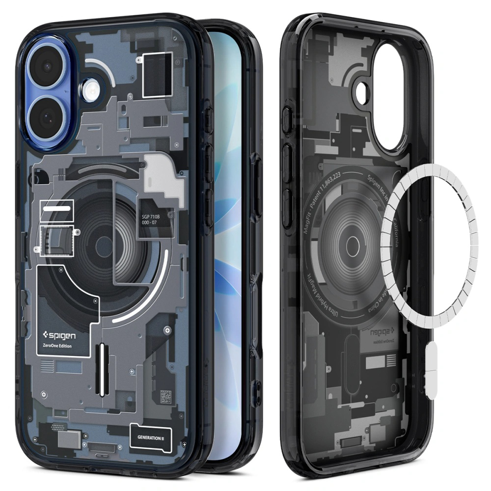 Калъф за iPhone 17 - Spigen Ultra Hybrid Zero One MagSafe (ACS10387) - Черен