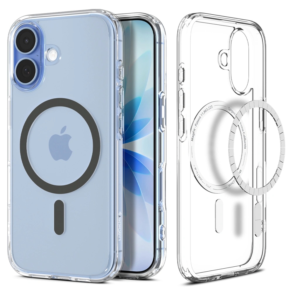 Калъф за iPhone 17 - Spigen Ultra Hybrid MagSafe (ACS10381) - Прозрачен/Графитен