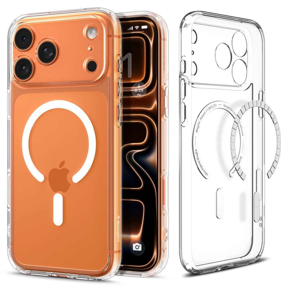 Калъф за iPhone 17 Pro Max - Spigen Ultra Hybrid MagSafe (ACS10282) - Прозрачен/Бял