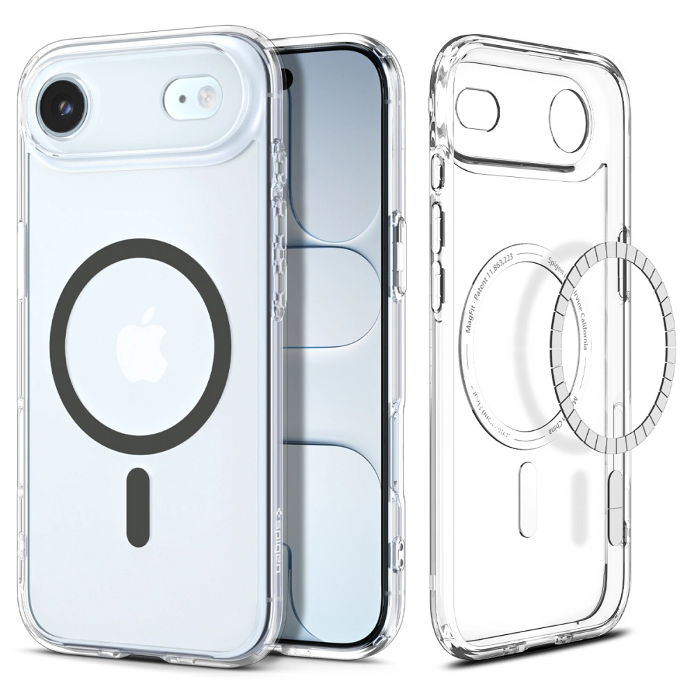 Калъф за iPhone 17 Air - Spigen Ultra Hybrid MagSafe (ACS10314) - Прозрачен/Графитен