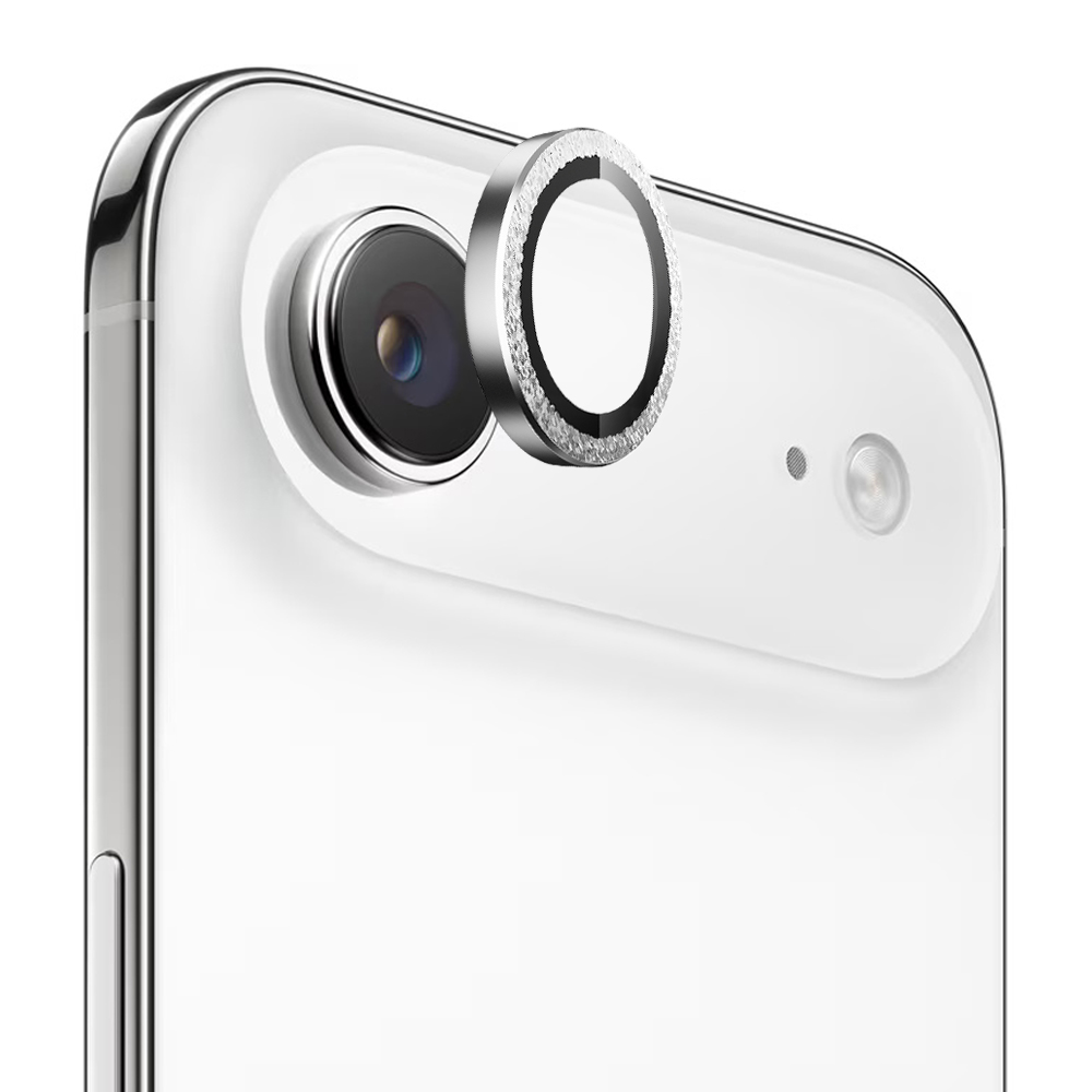 Калъф за iPhone 17 Air - Blueo Original Metal Frame Lens Lens Glass - Сребрист Diamond