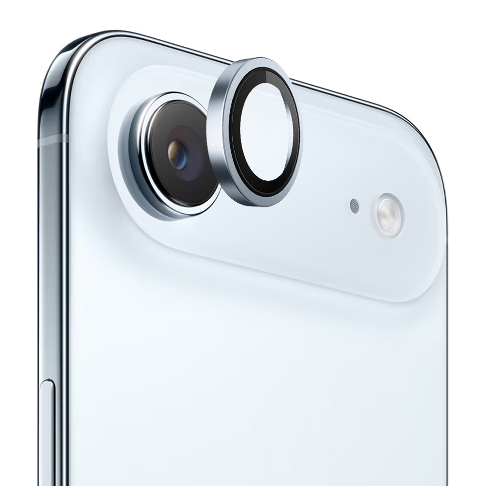 Капак за iPhone 17 Air - Blueo Original Metal Frame Lens Glass - Светлосин