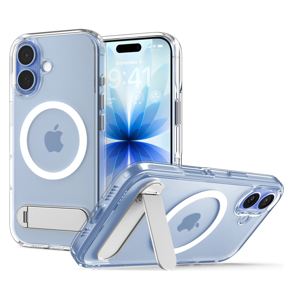 Калъф за iPhone 17 - Spigen Ultra Hybrid S MagSafe (ACS0999981) - Прозрачен/Бял