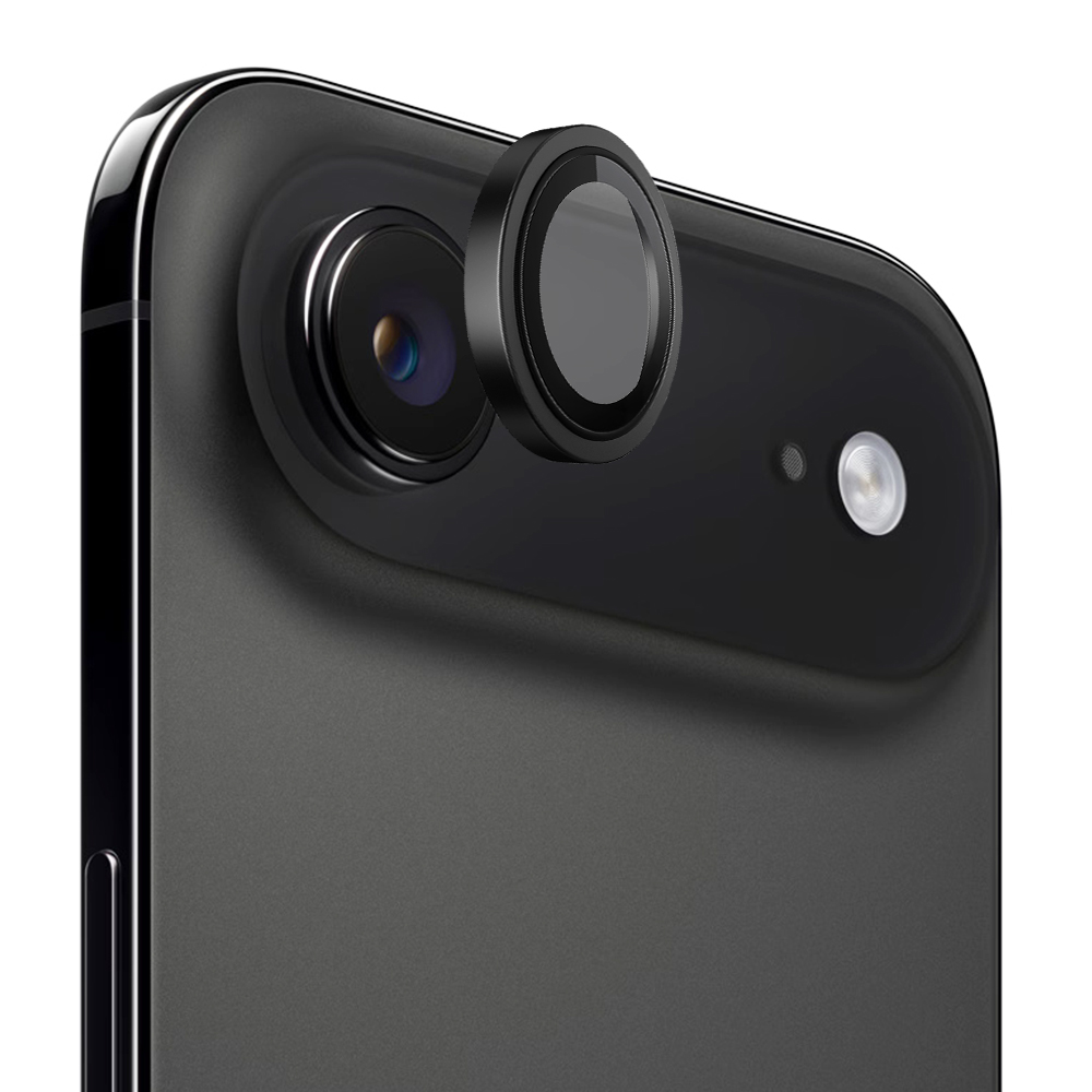 Калъф за iPhone 17 Air - Blueo Original Metal Frame Lens Lens Glass - Черен