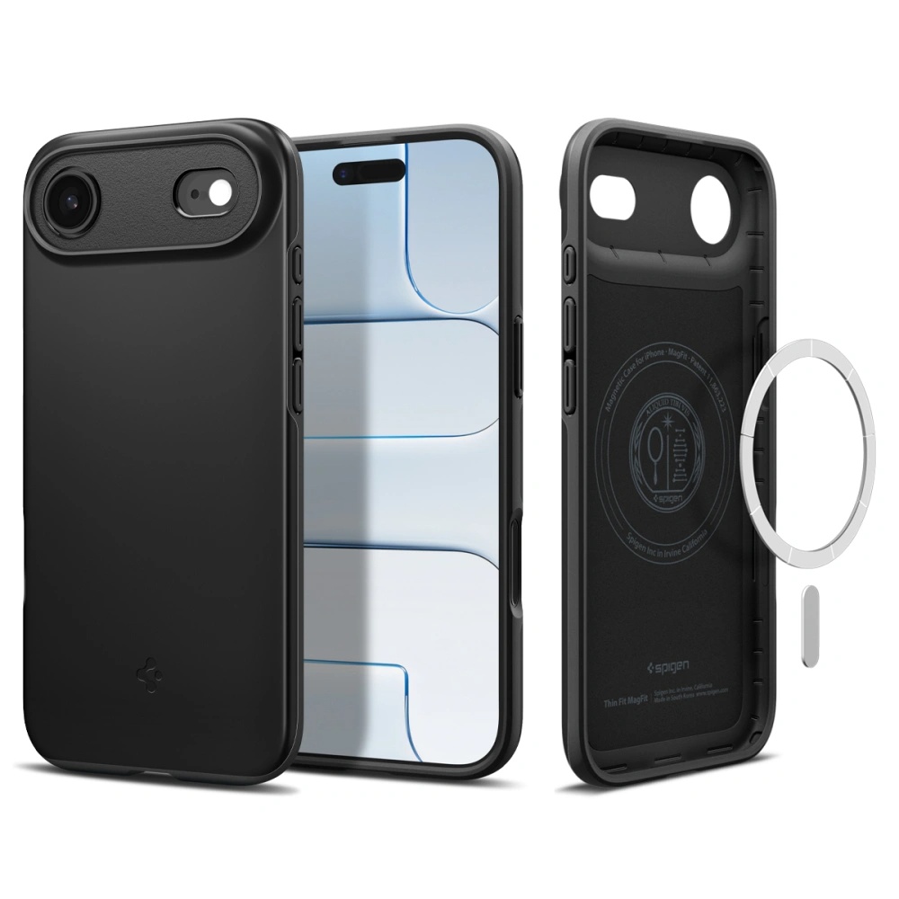 Калъф за iPhone 17 Air - Spigen Thin Fit MagSafe (ACS10306) - Черен