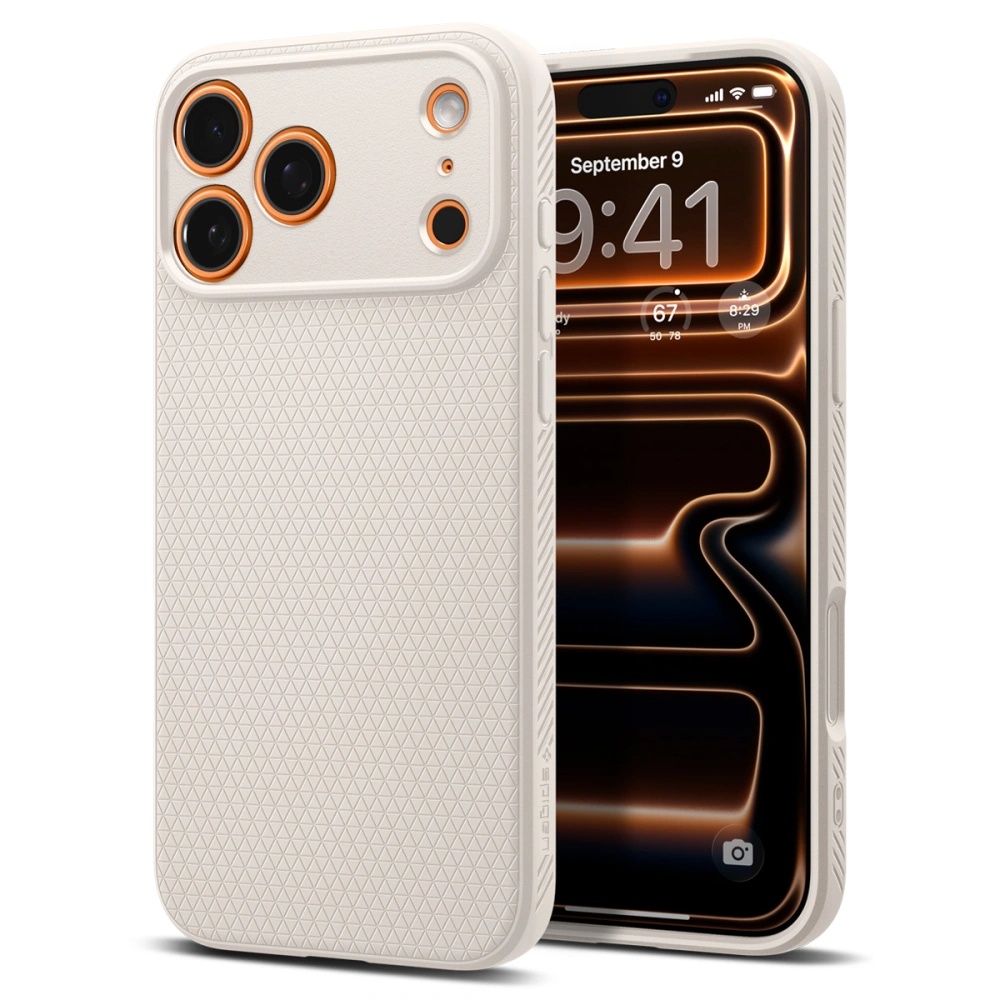 Калъф за iPhone 17 Pro - Spigen Liquid Air (ACS10334) - Естествен титан