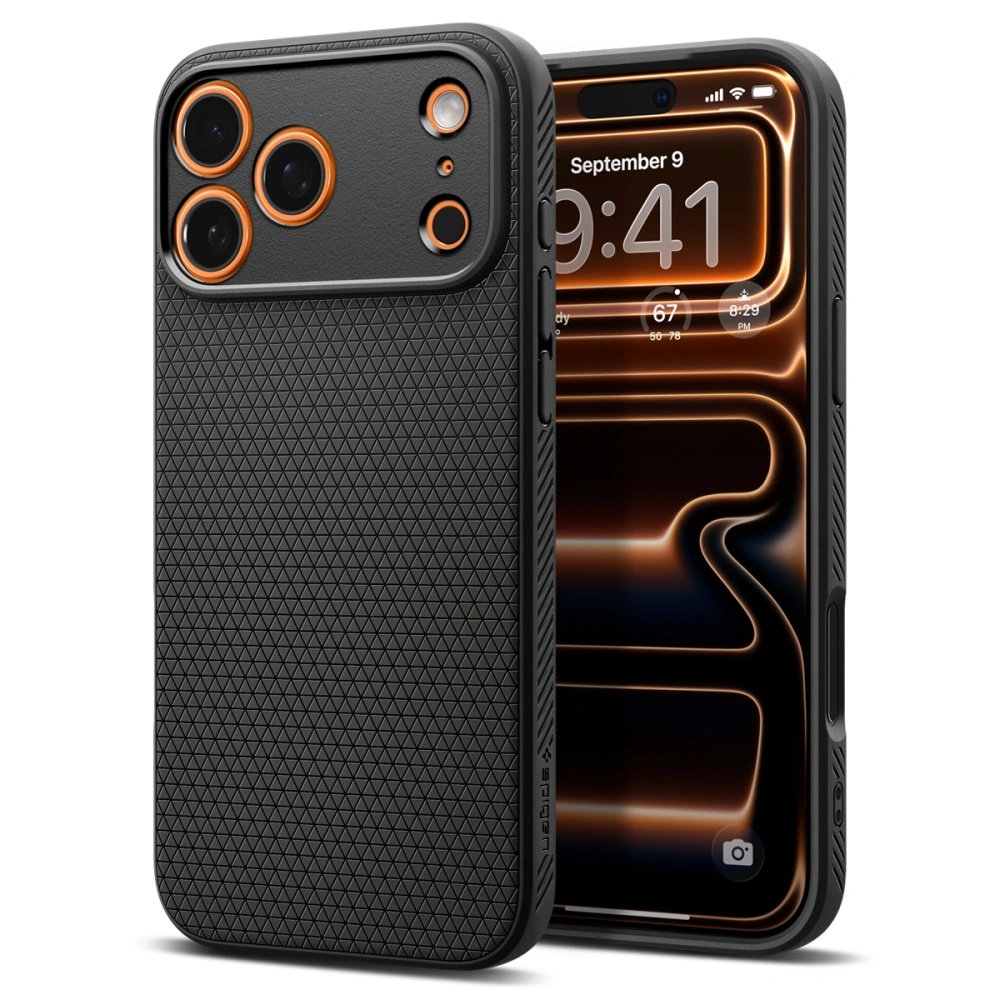 Калъф за iPhone 17 Pro Max - Spigen Liquid Air (ACS10265) - Черен мат