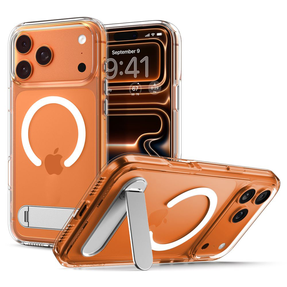 Калъф за iPhone 17 Pro - Spigen Ultra Hybrid S MagSafe (ACS09946) - Прозрачен/Бял