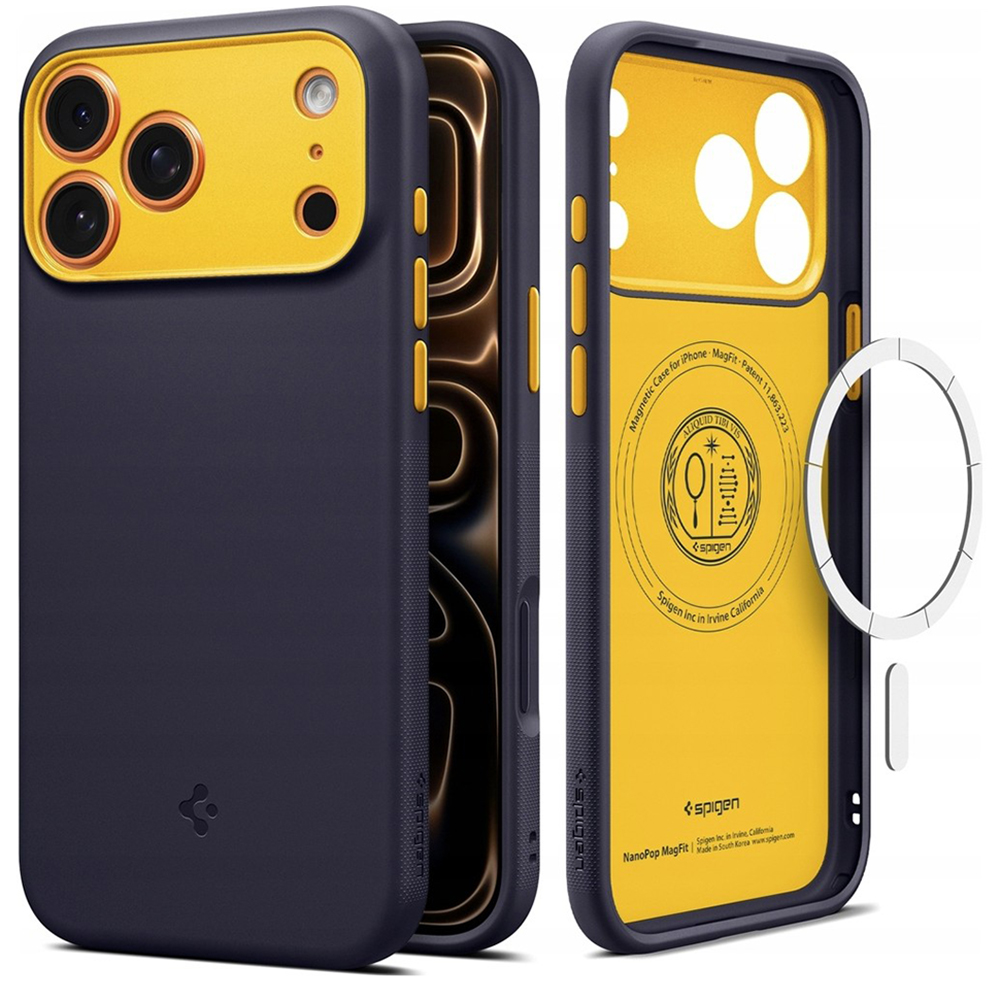Калъф за iPhone 17 Pro - Spigen Caseology Nano Pop MagSafe (ACS10326) - Blueberry Тъмносин