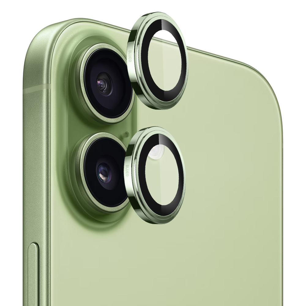 Калъф за iPhone 17 - Blueo Sapphire Crystal Sapphire Original Lens Glass - Зелен